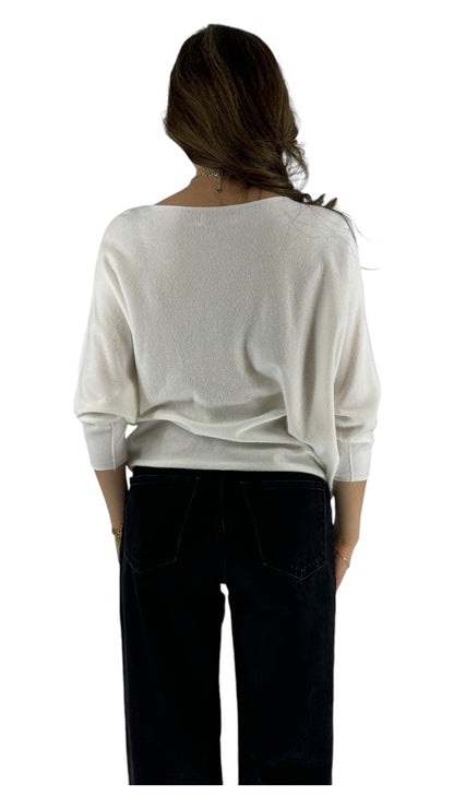 Omari white sweater