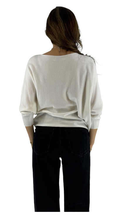 Omari white sweater