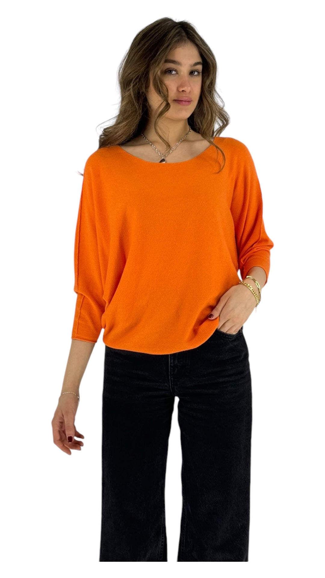 Omari orange sweater