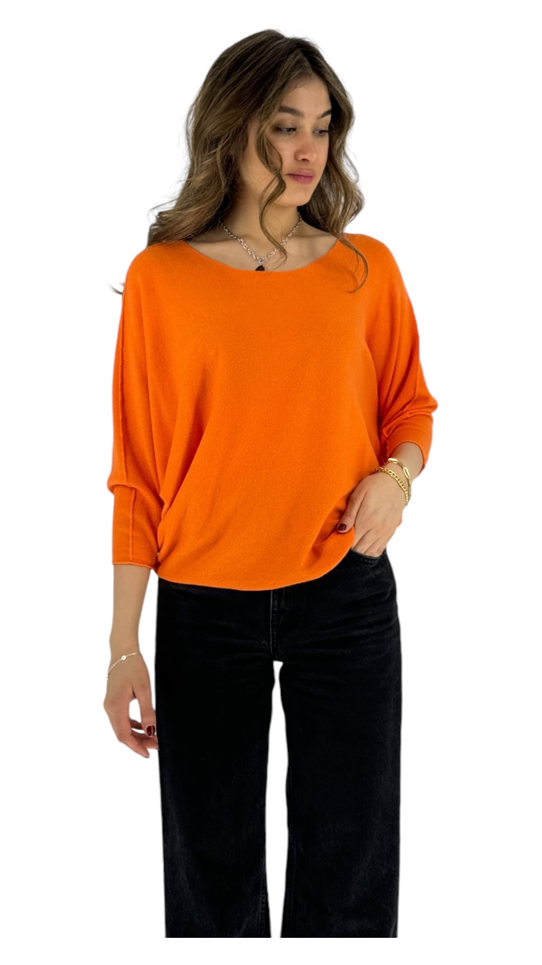 Omari orange sweater