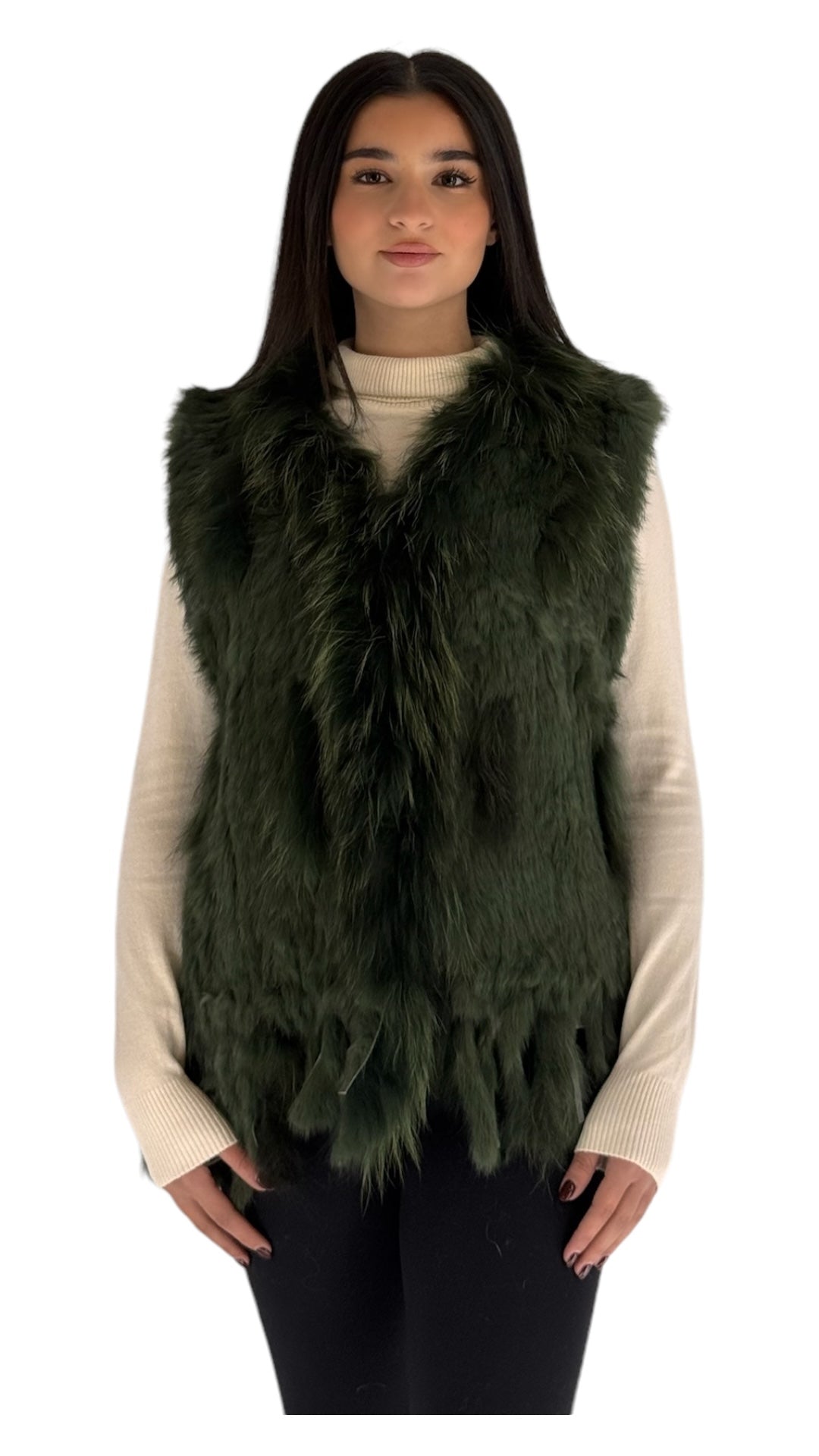 Theon olive green vest