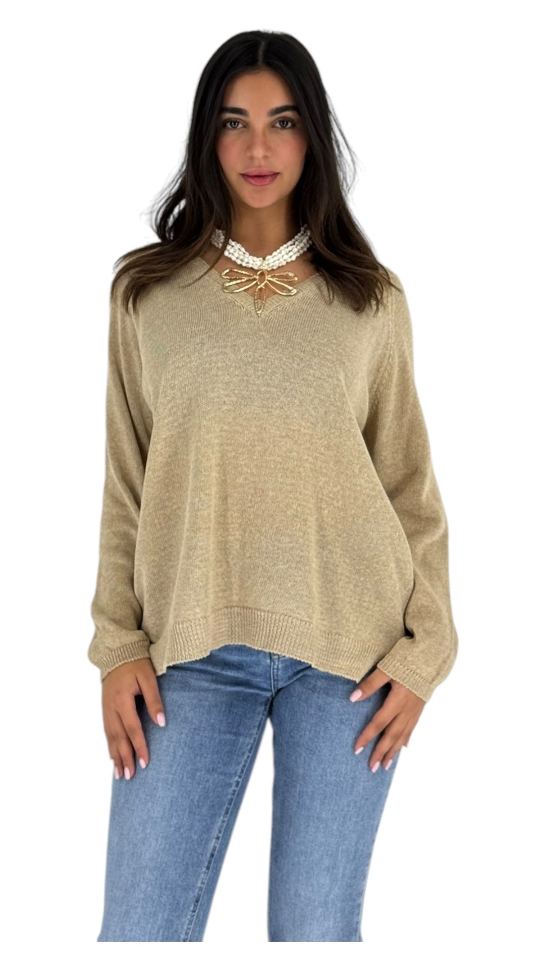 Aline beige top