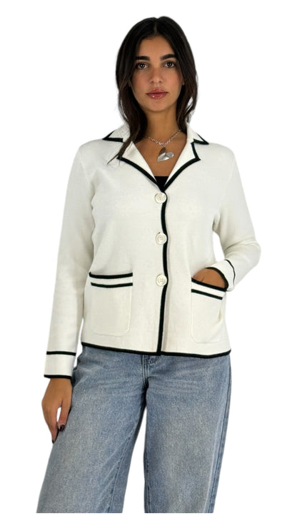 Erick white cardigan