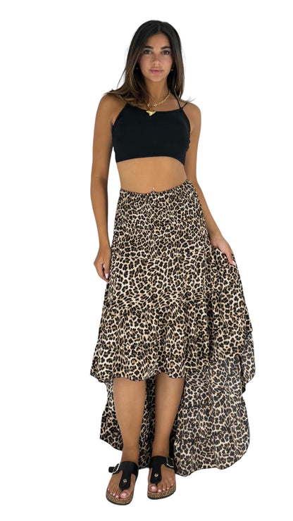 Rex leopard skirt