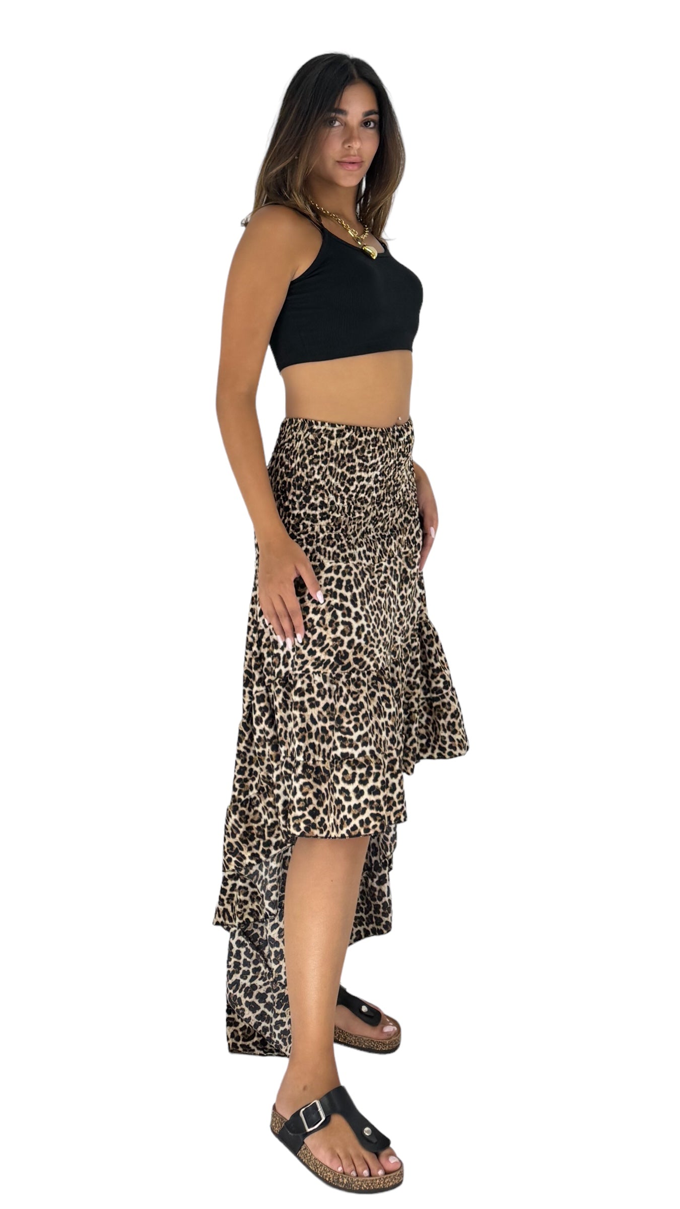 Rex leopard skirt