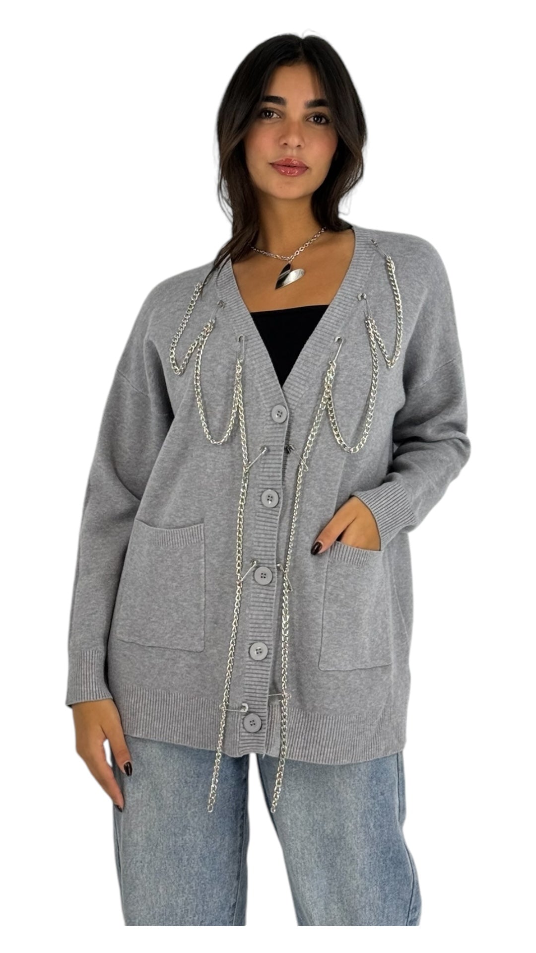 Lyra grey cardigan