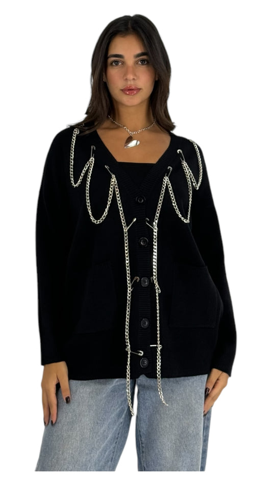 Lyra black cardigan