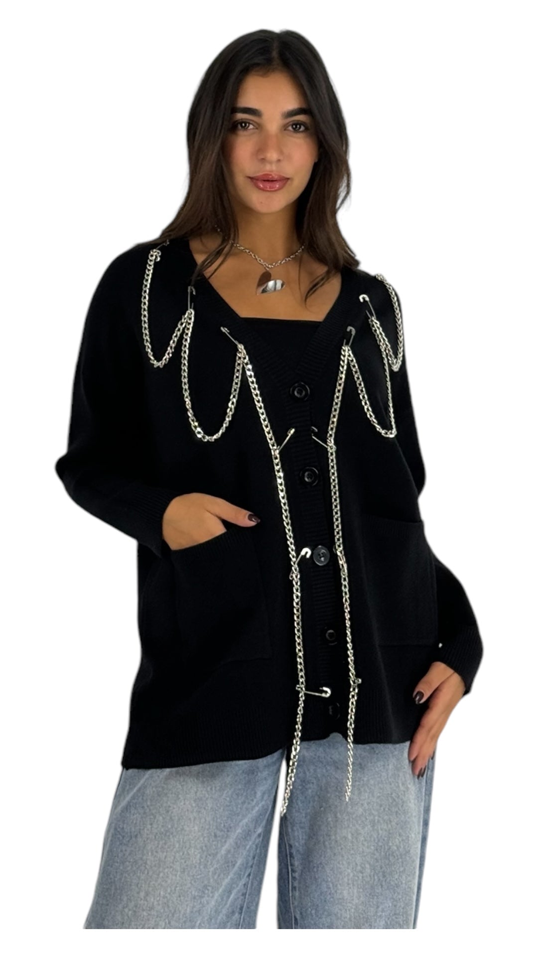 Lyra black cardigan