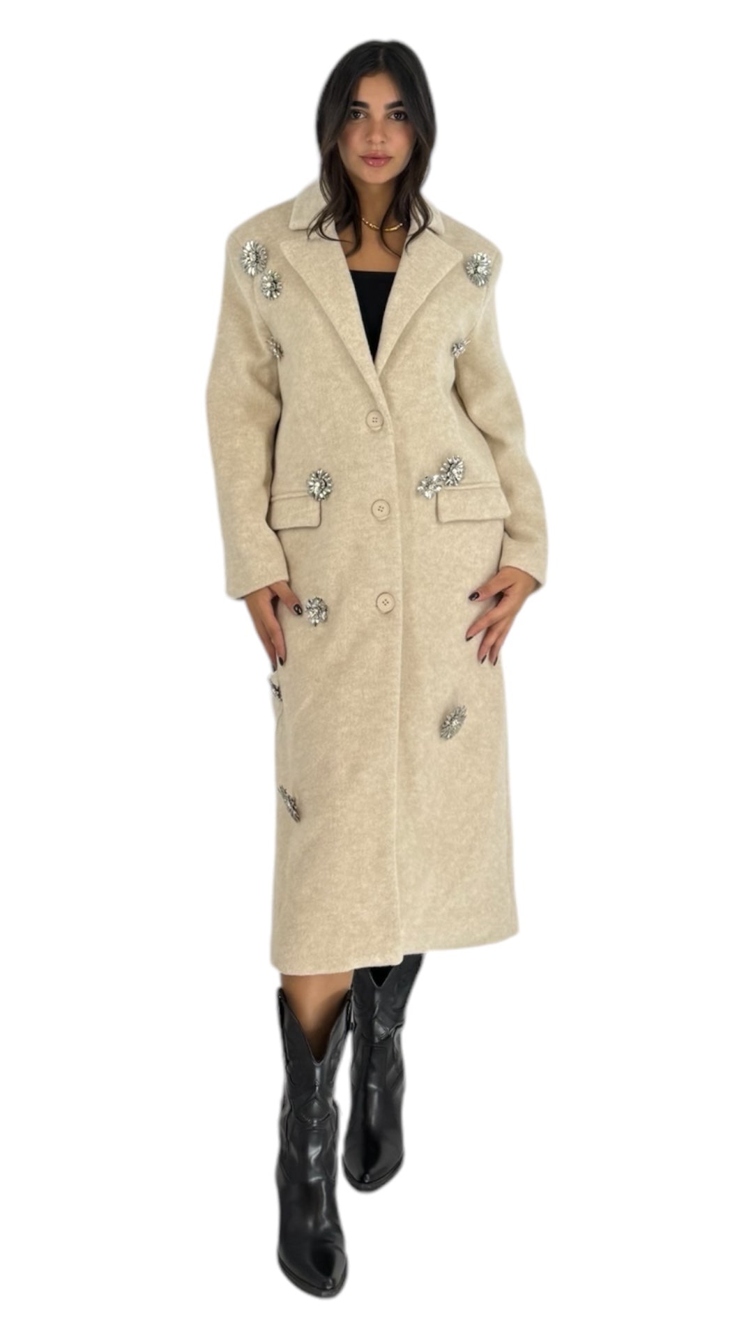 Zerah cream coat