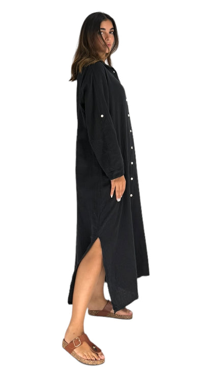 Remus black shirt dress