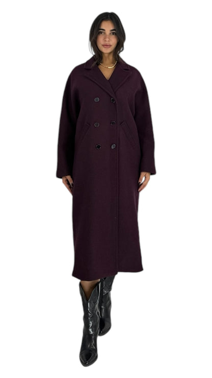 Yalanda dark violet coat