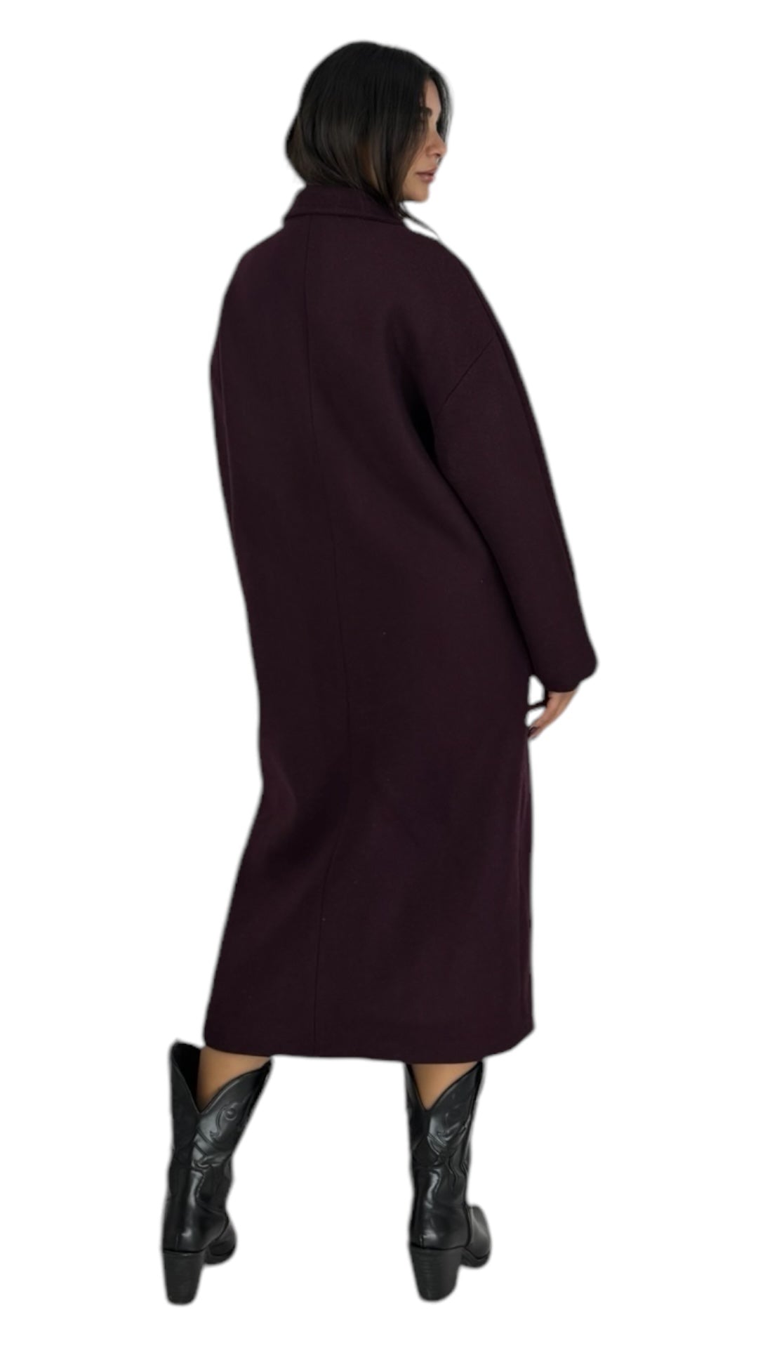 Yalanda dark violet coat