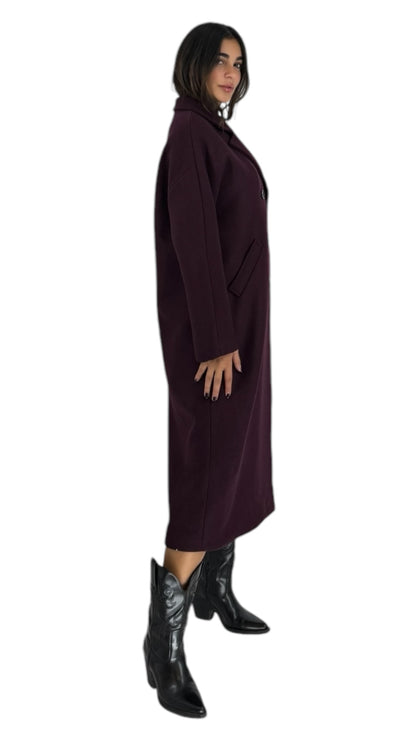 Yalanda dark violet coat