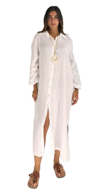 Remus white shirt dress