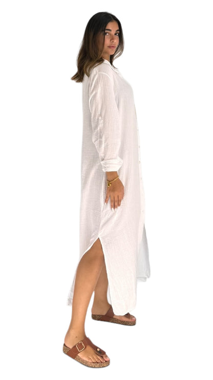 Remus white shirt dress