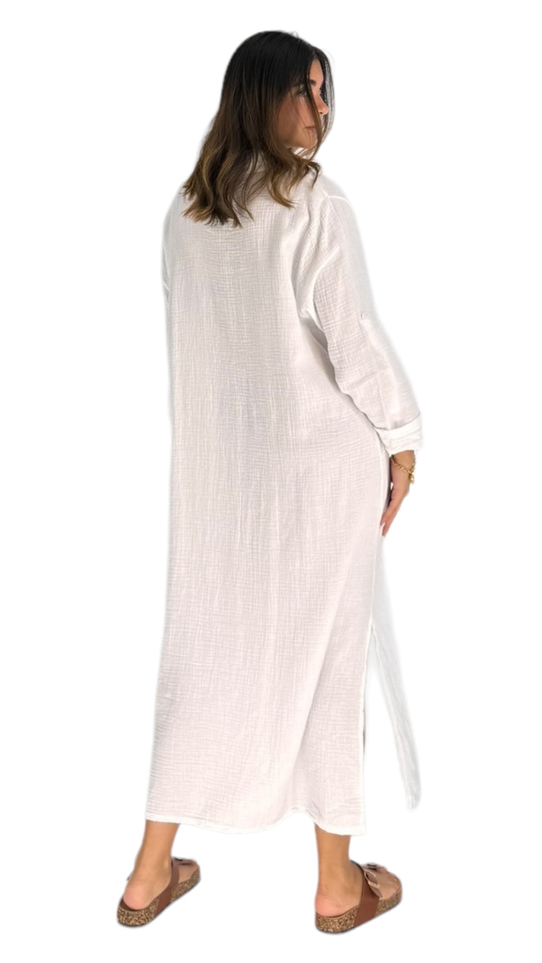 Remus white shirt dress