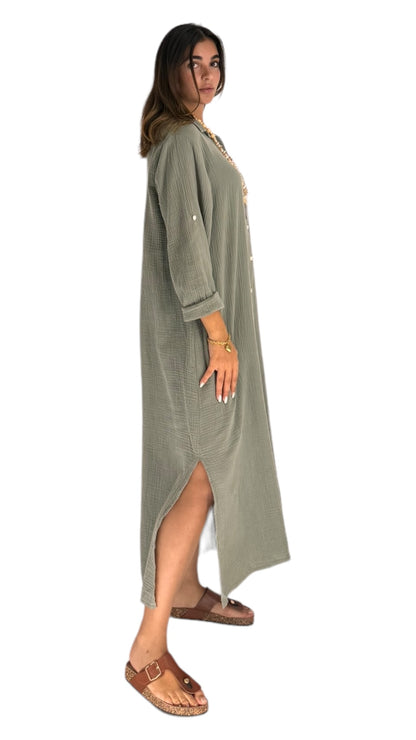 Remus kaki shirt dress