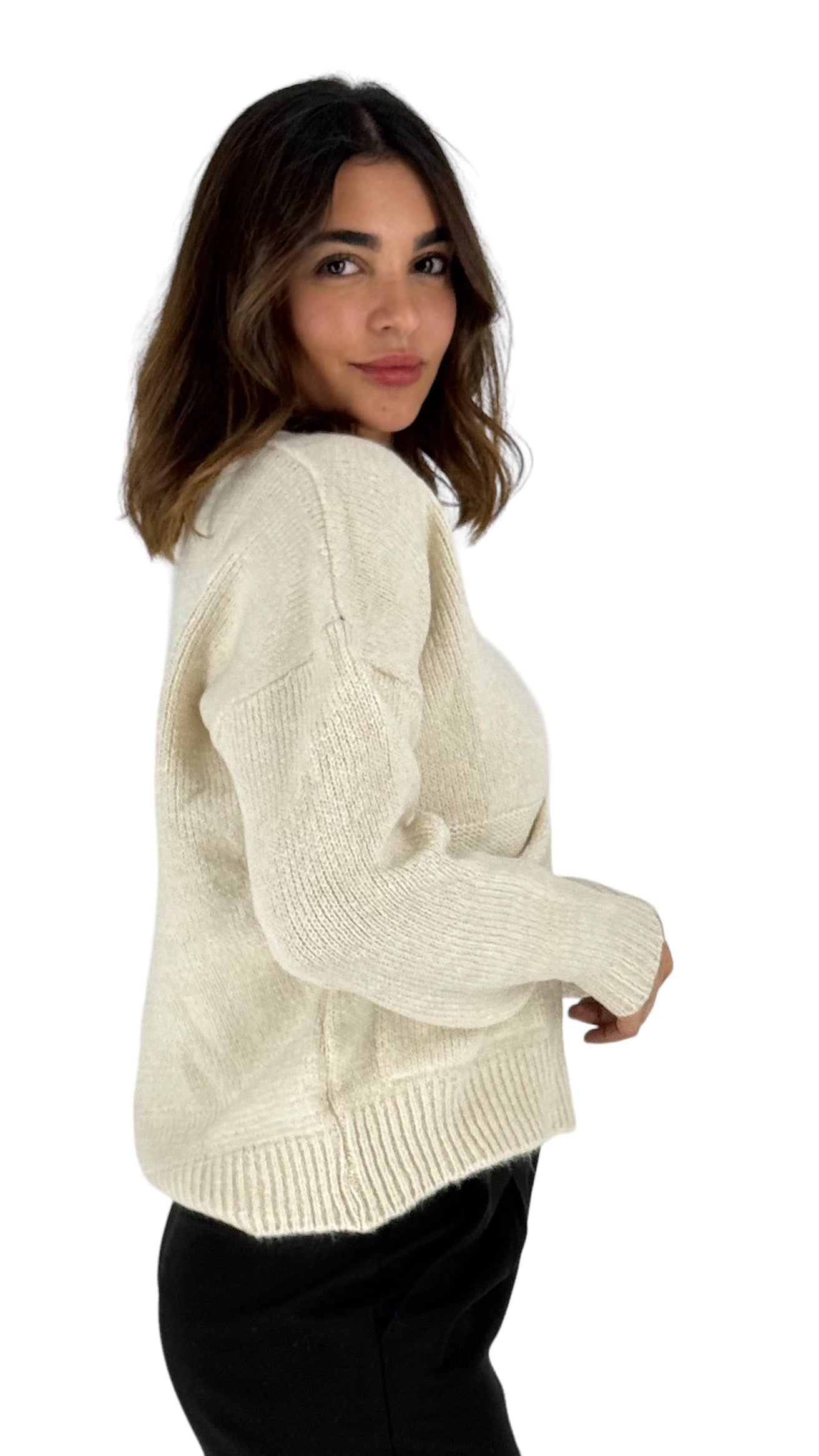 Amelia Beige Cardigan