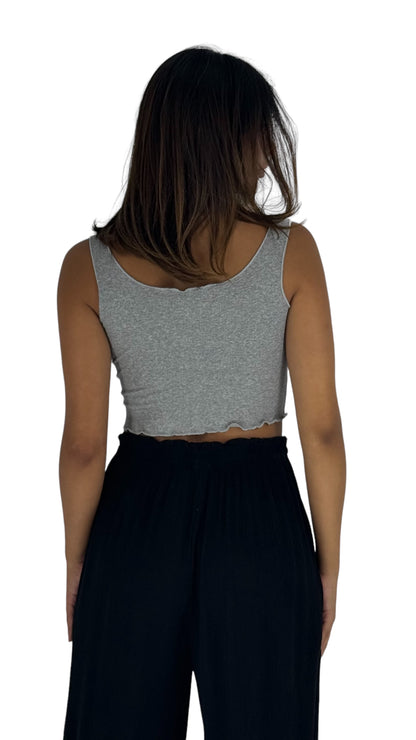 Nat grey cropped top