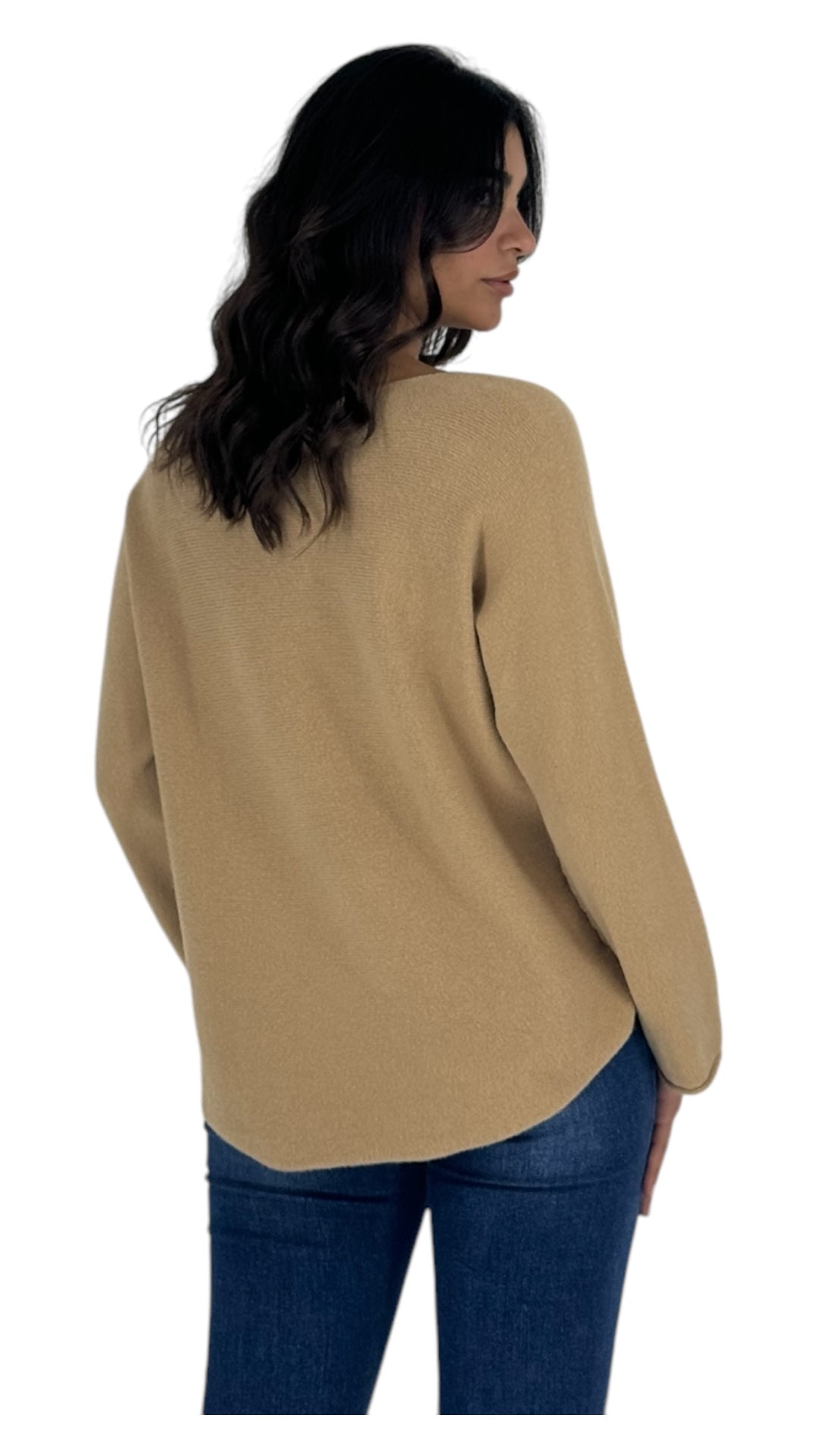 Palmer camel sweater