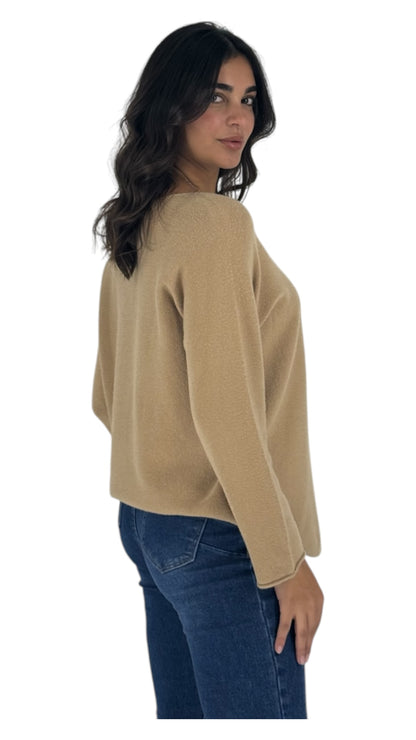 Palmer camel sweater