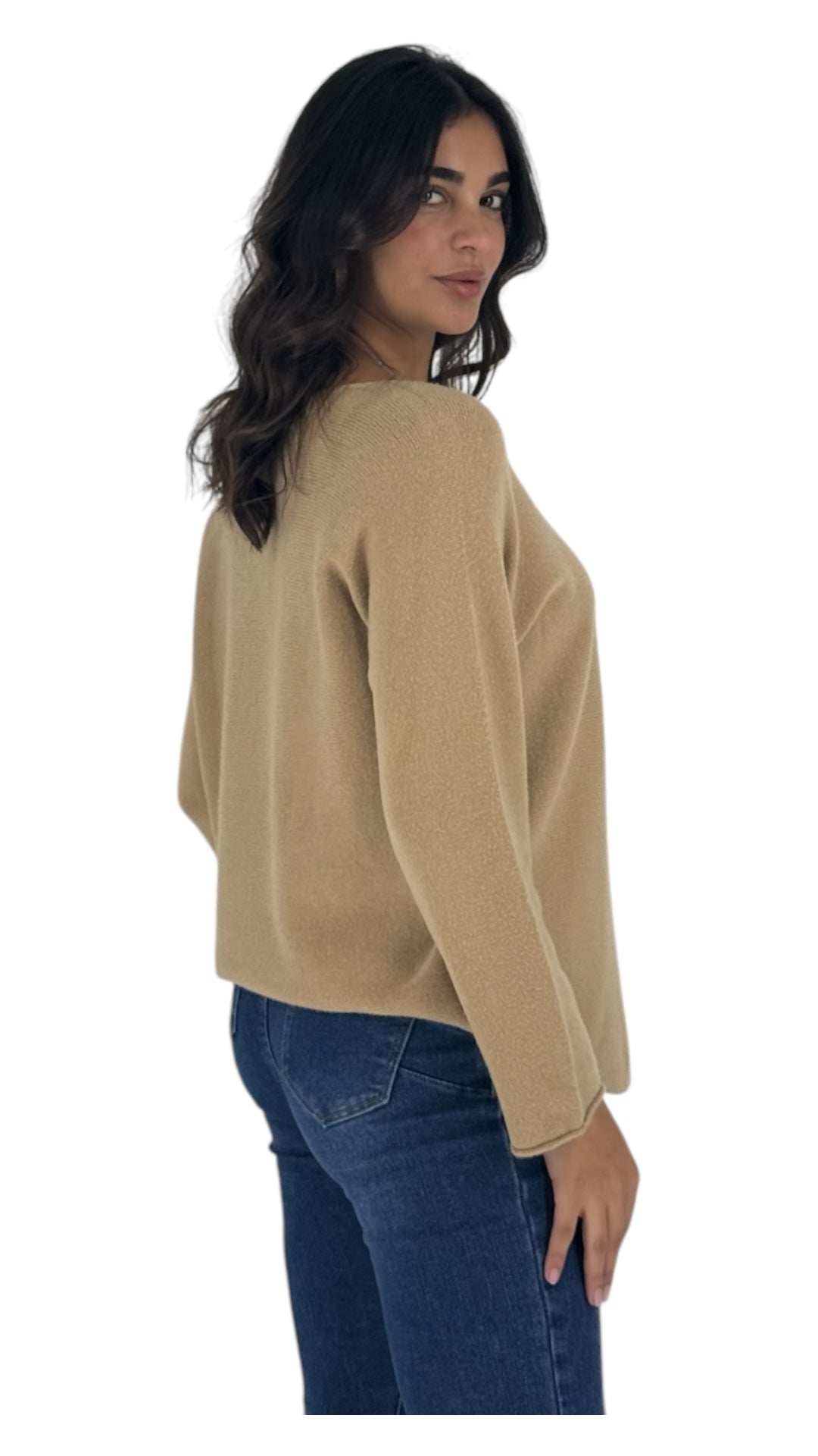 Palmer camel sweater