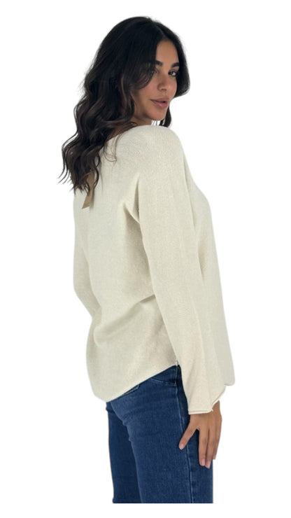 Palmer cream sweater