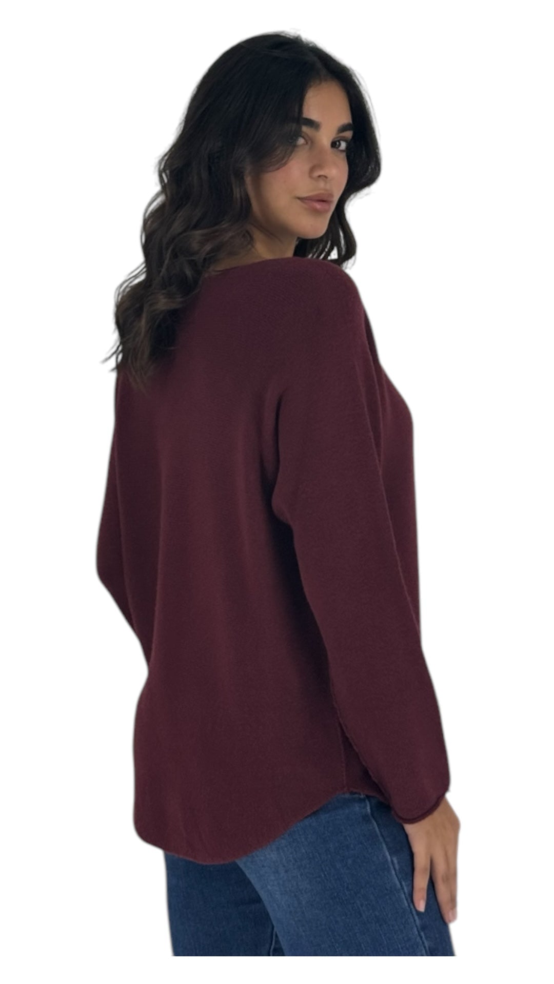 Palmer maroon sweater