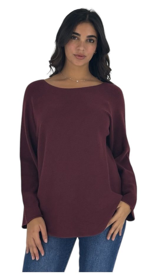 Palmer maroon sweater