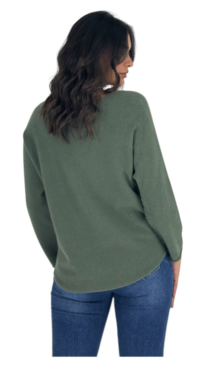 Palmer Olive sweater