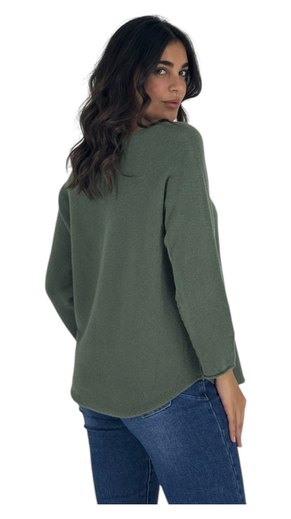 Palmer Olive sweater