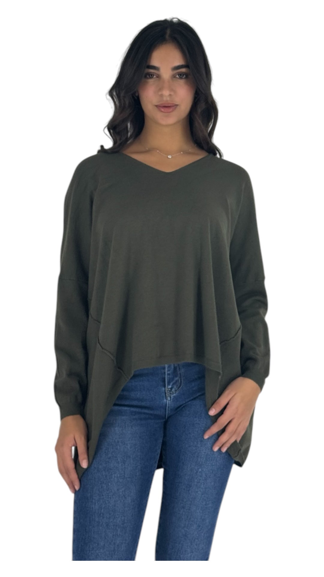 Laurel khaki sweater