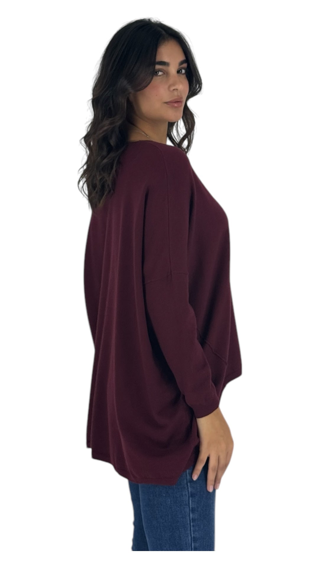 Laurel maroon sweater