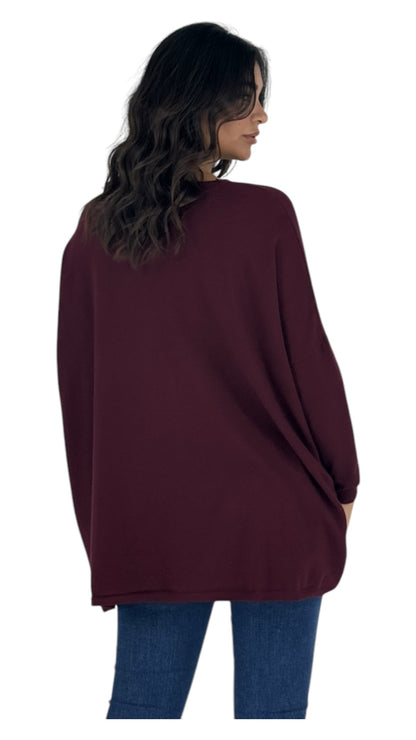 Laurel maroon sweater