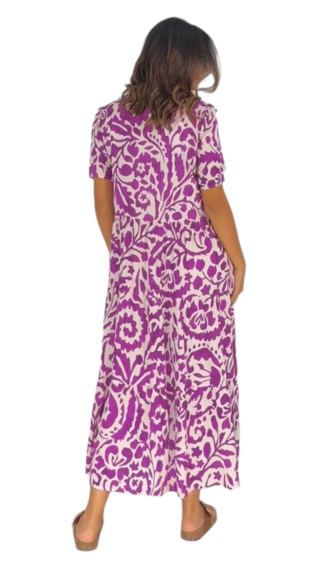 Hayat purple dress