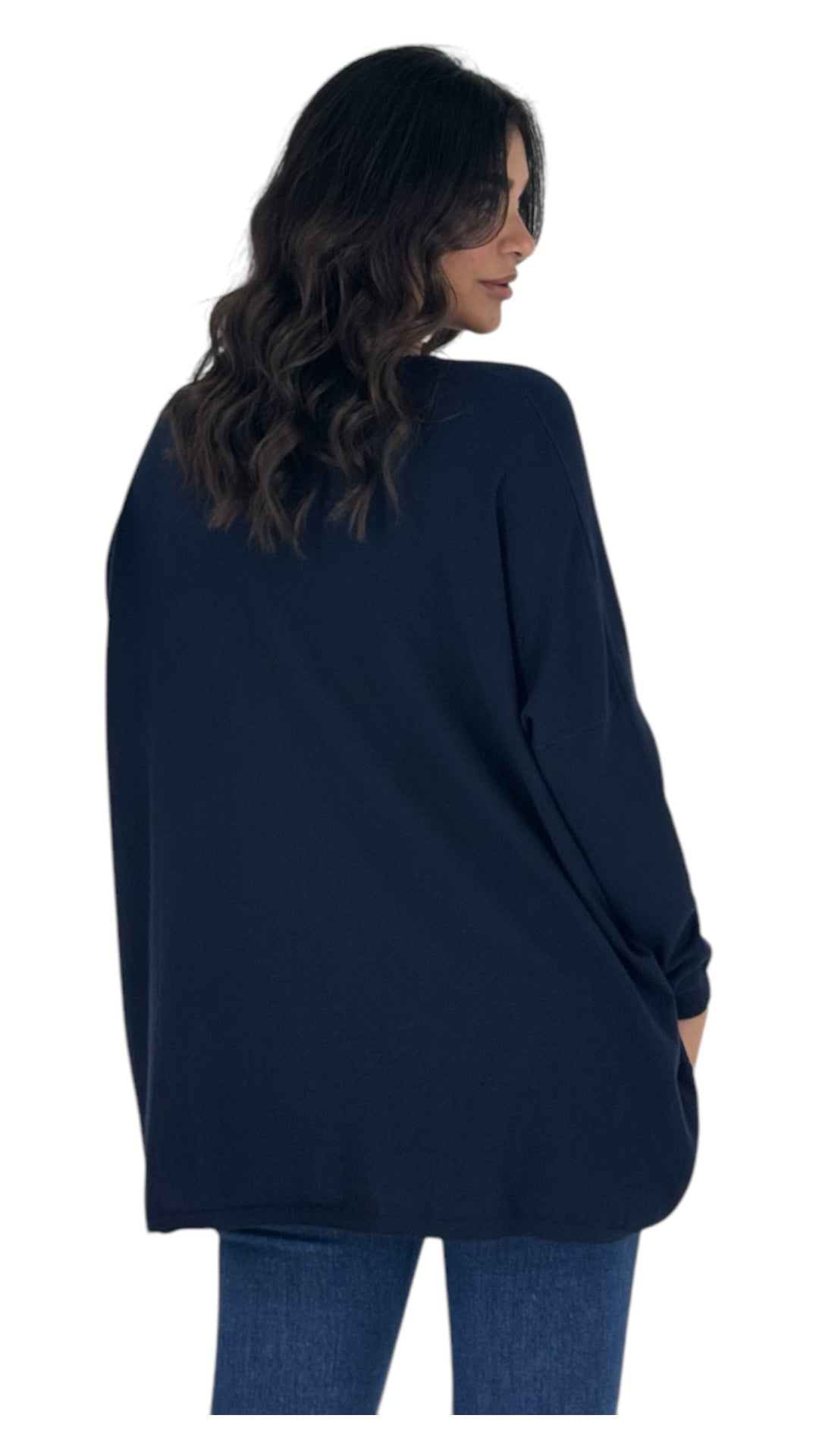 Laurel navy sweater