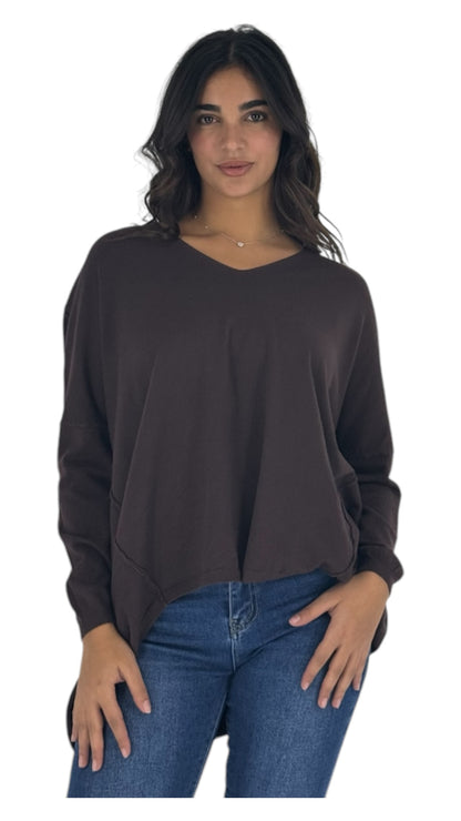 Laurel brown sweater