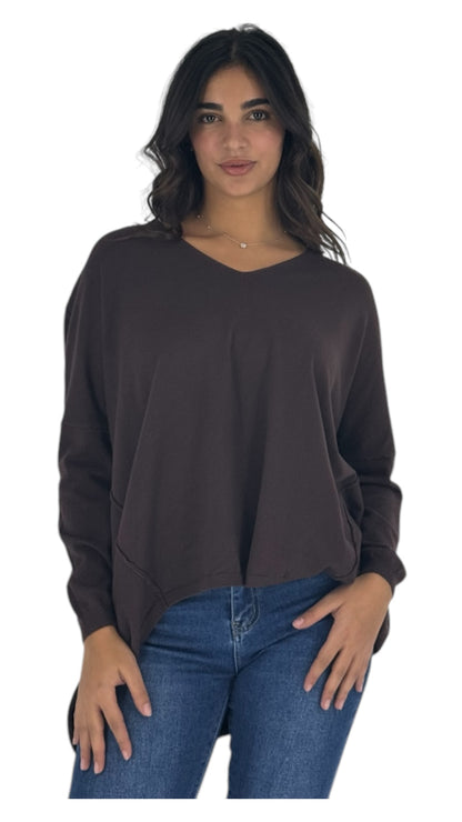 Laurel brown sweater