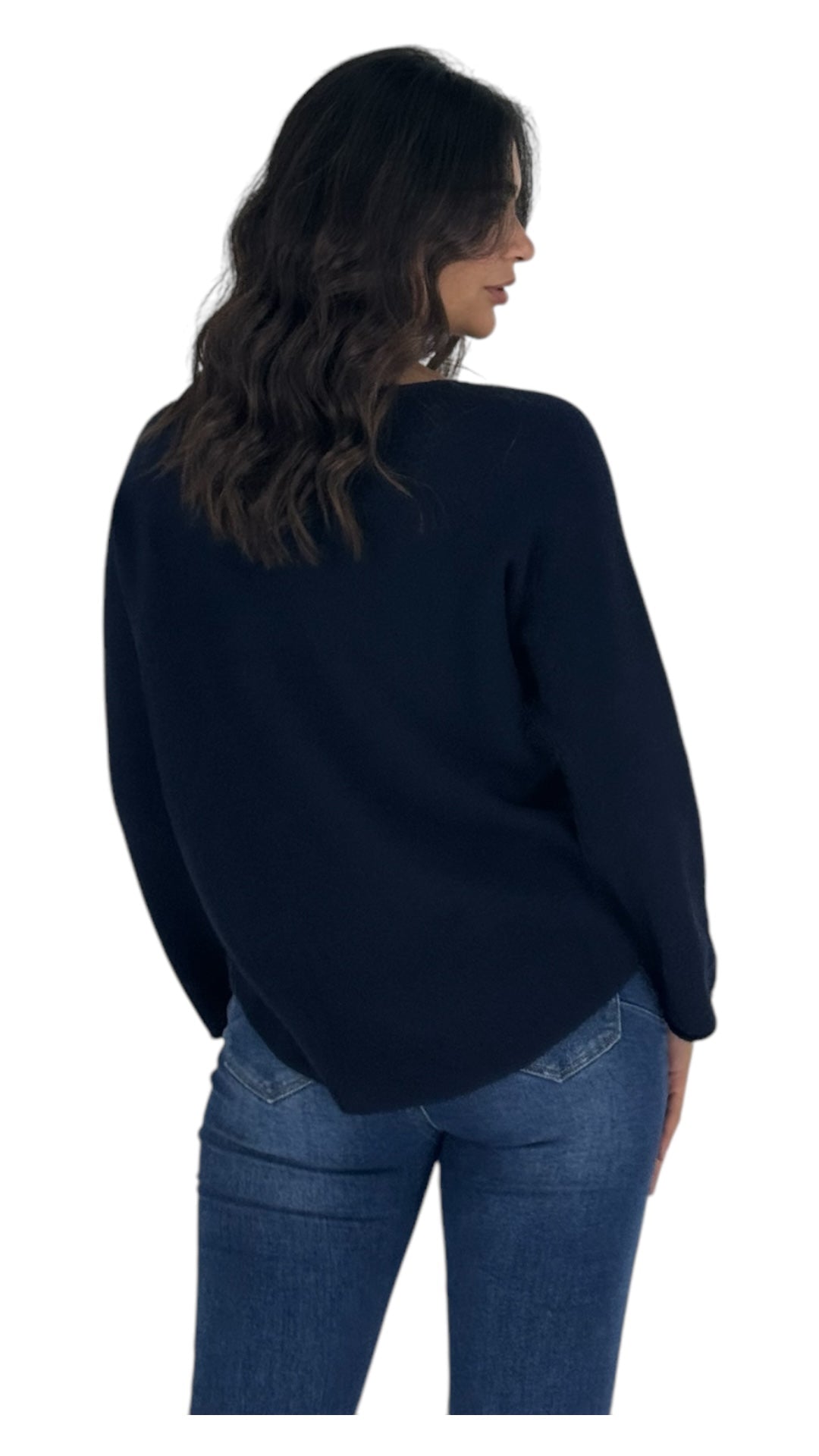 Palmer navy sweater