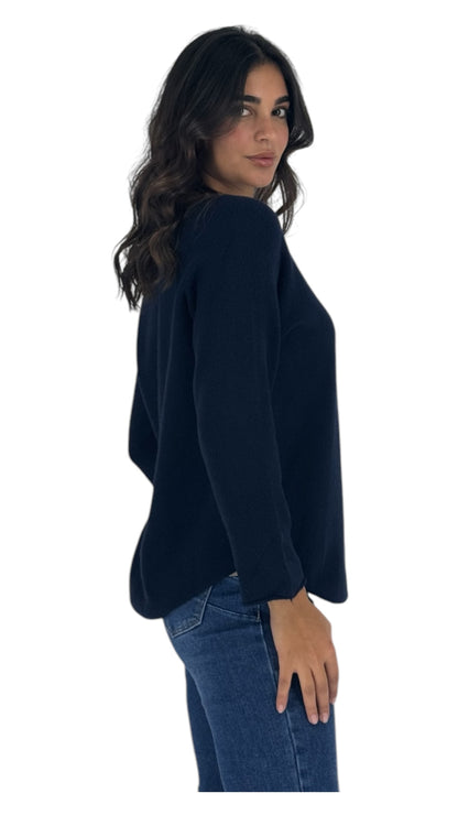 Palmer navy sweater