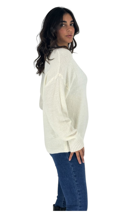 Zelia white sweater