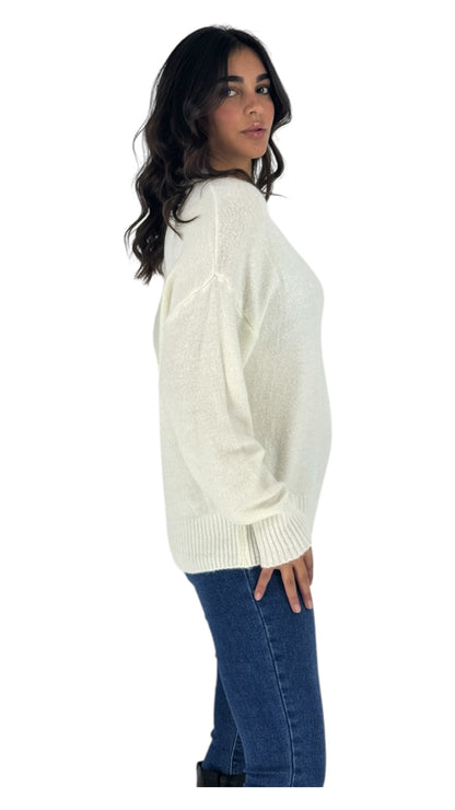 Zelia white sweater