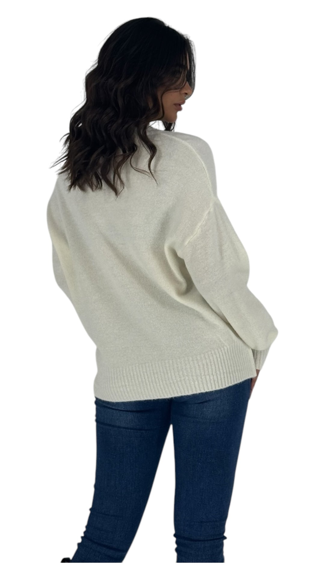 Zelia white sweater