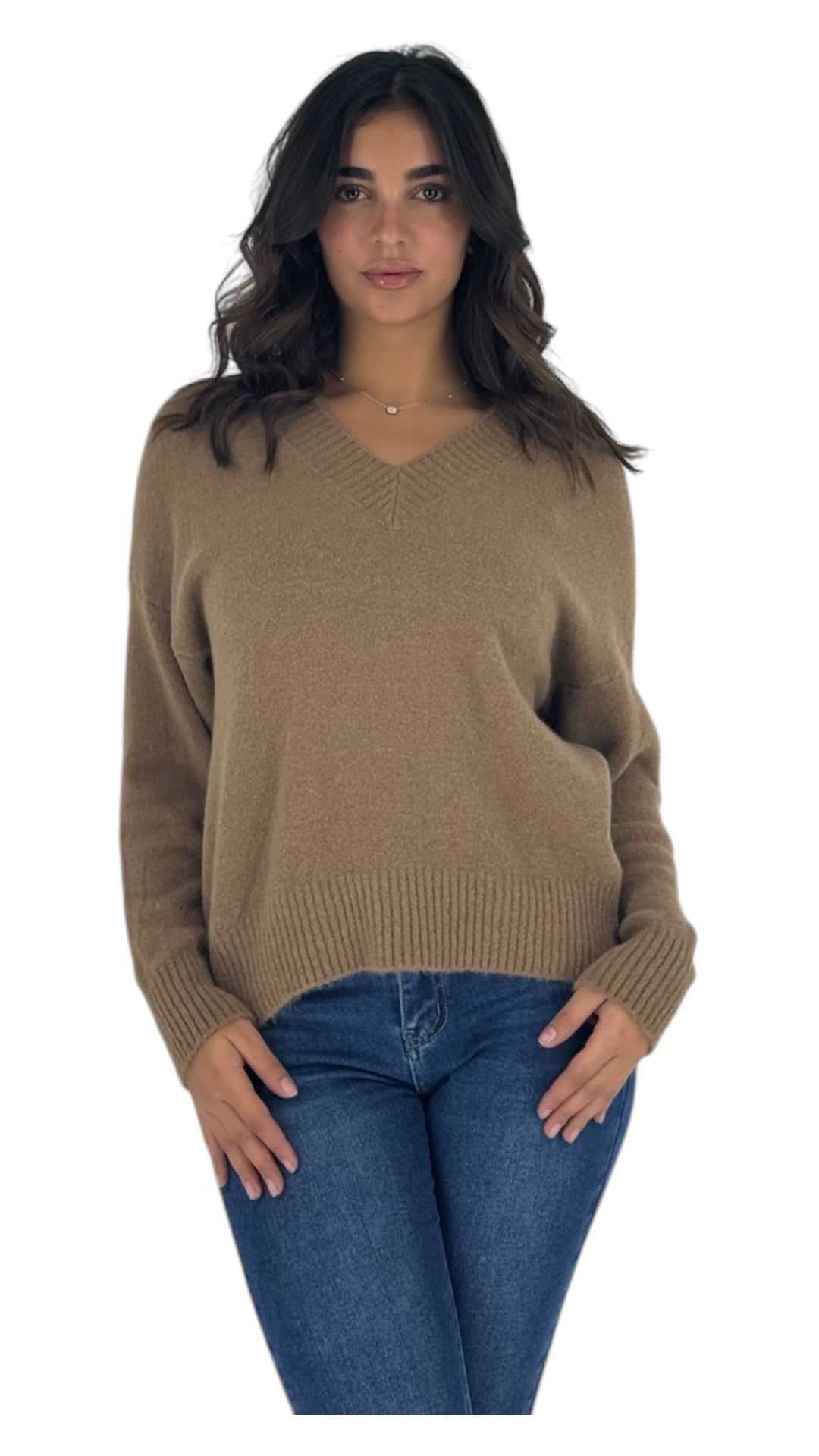 Zelia camel sweater