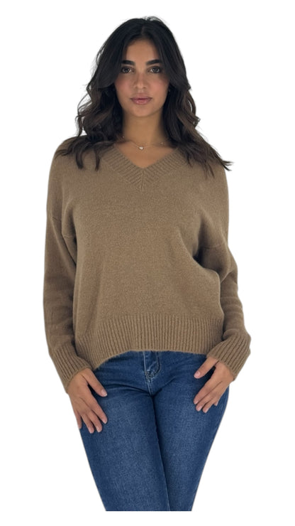 Zelia camel sweater