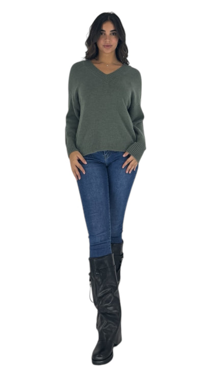 Zelia khaki sweater