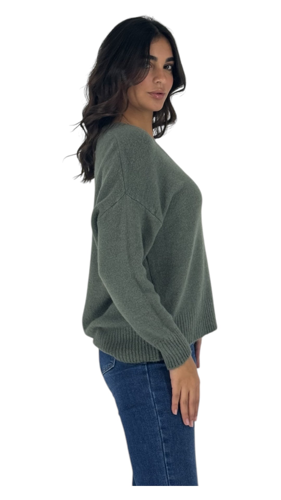 Zelia khaki sweater