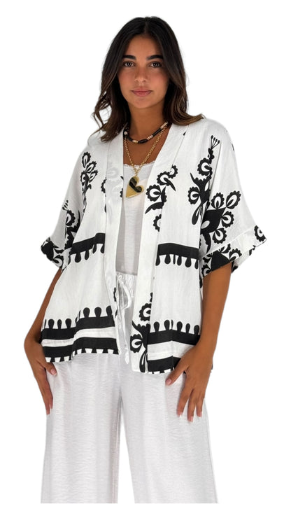 Inara white cardigan