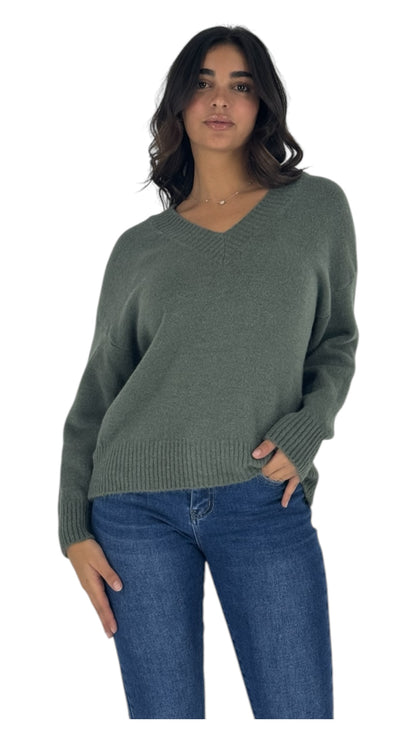 Zelia khaki sweater