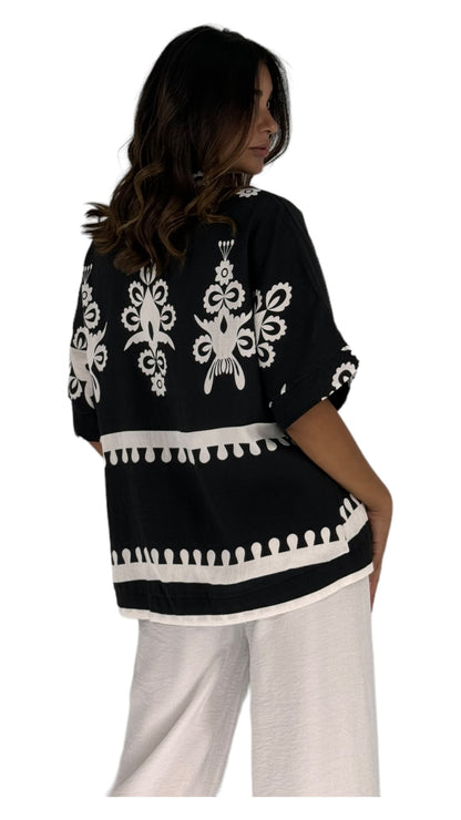 Inara black cardigan